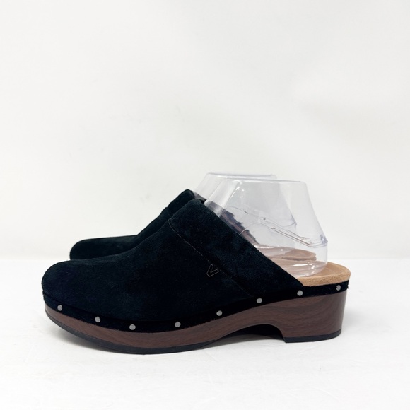 Vionic Kacie Suede Comfort Clogs Black Size 9 - Picture 3 of 10
